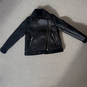 Le Temps Des Cerises Black Leather Jacket